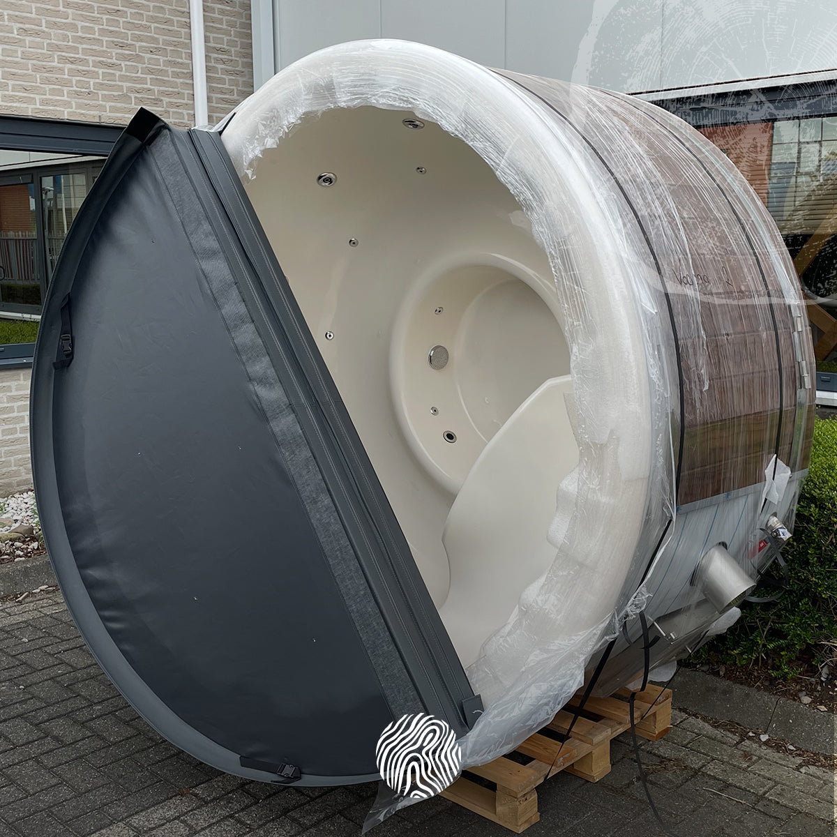 Luxe Radiata Pine hottub met SPA-systeem en bordestrap