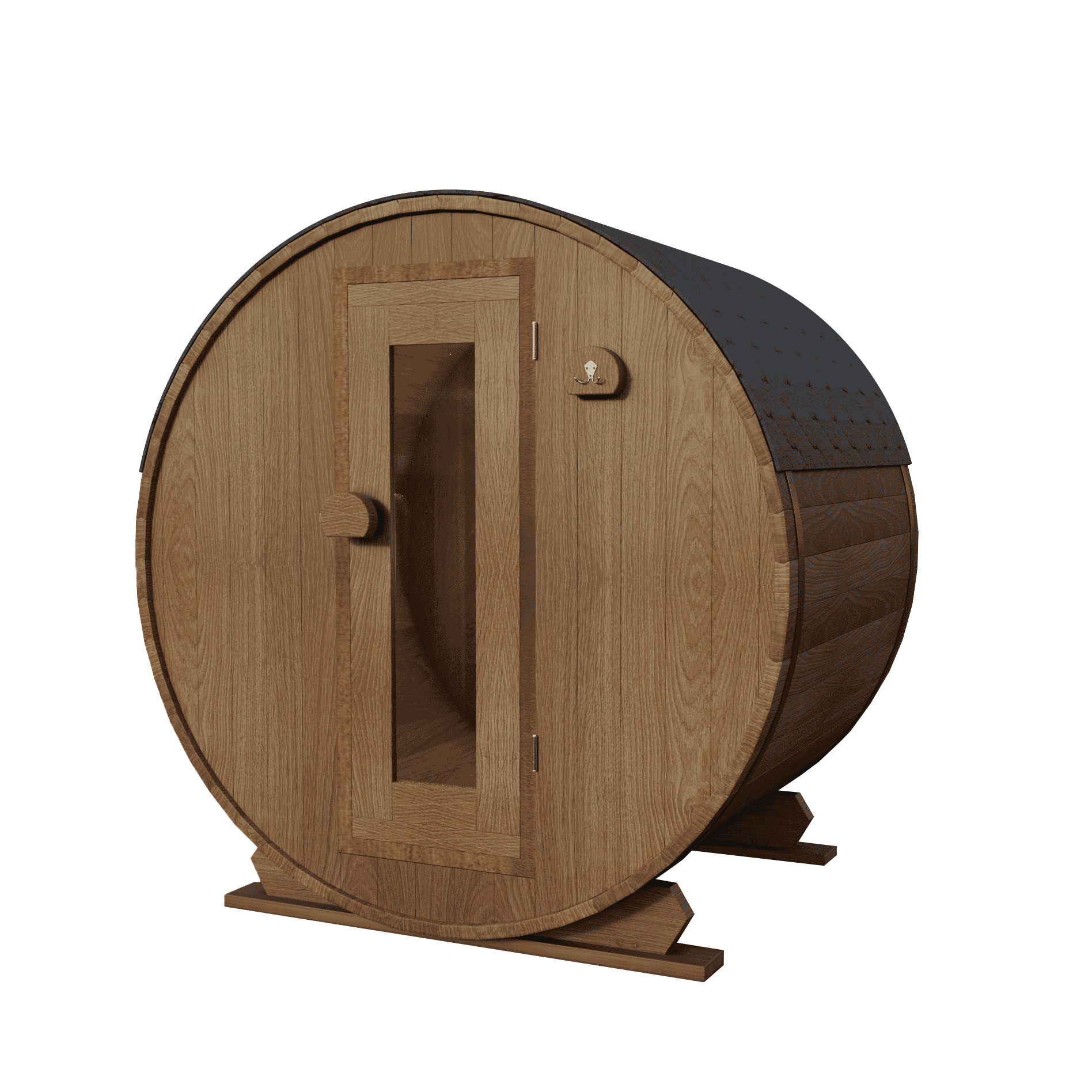 Modified Ayous barrel sauna 140 cm