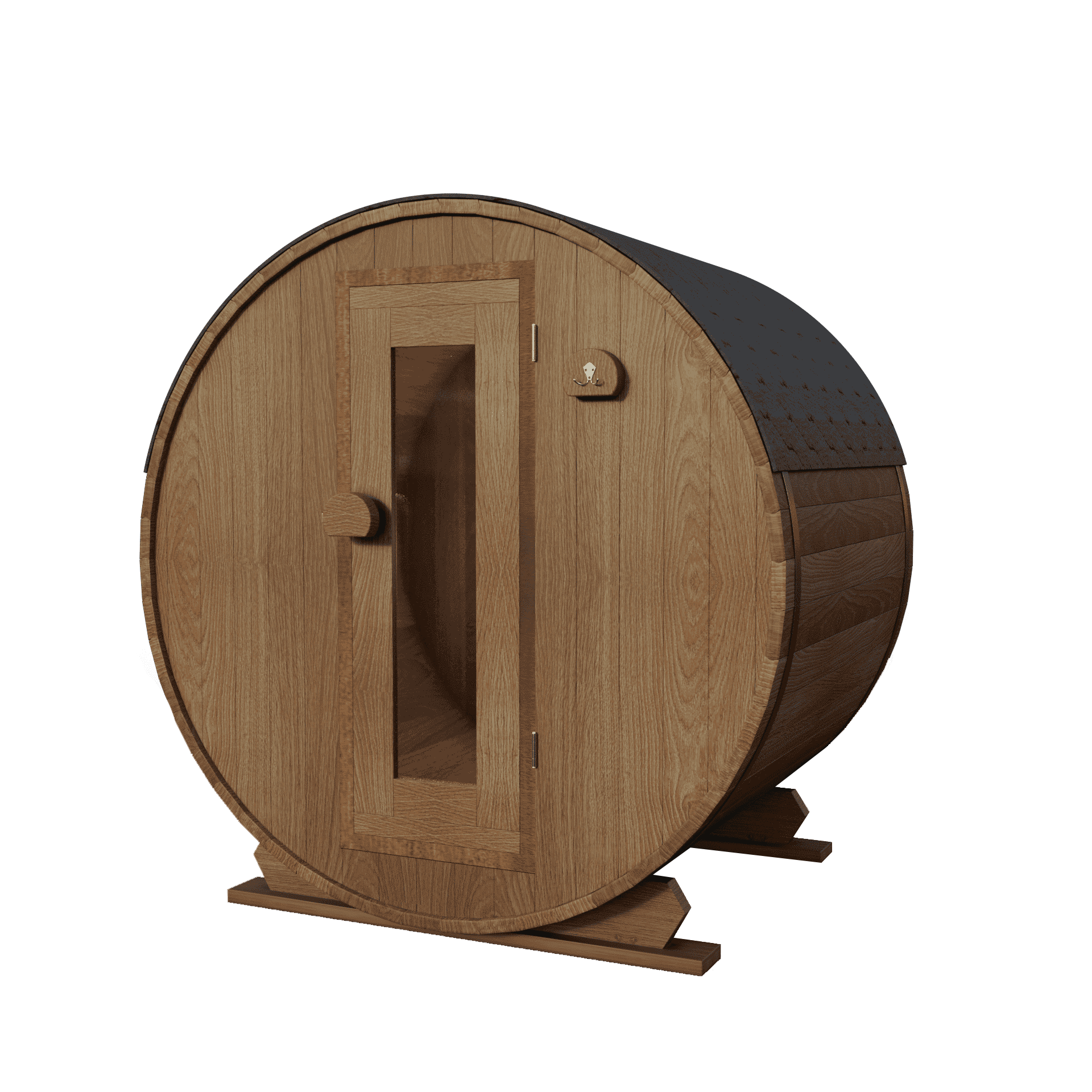 Modified Ayous barrel sauna 160 cm