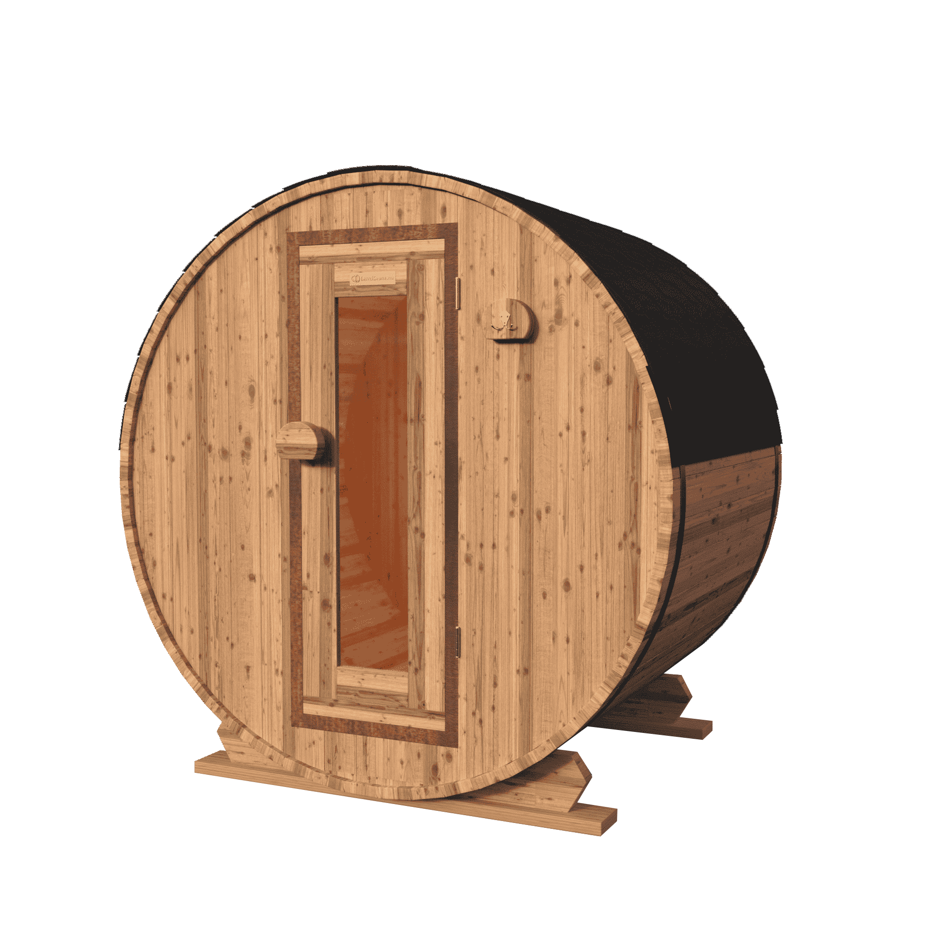 Red Knotty Cedar barrelsauna 140 cm