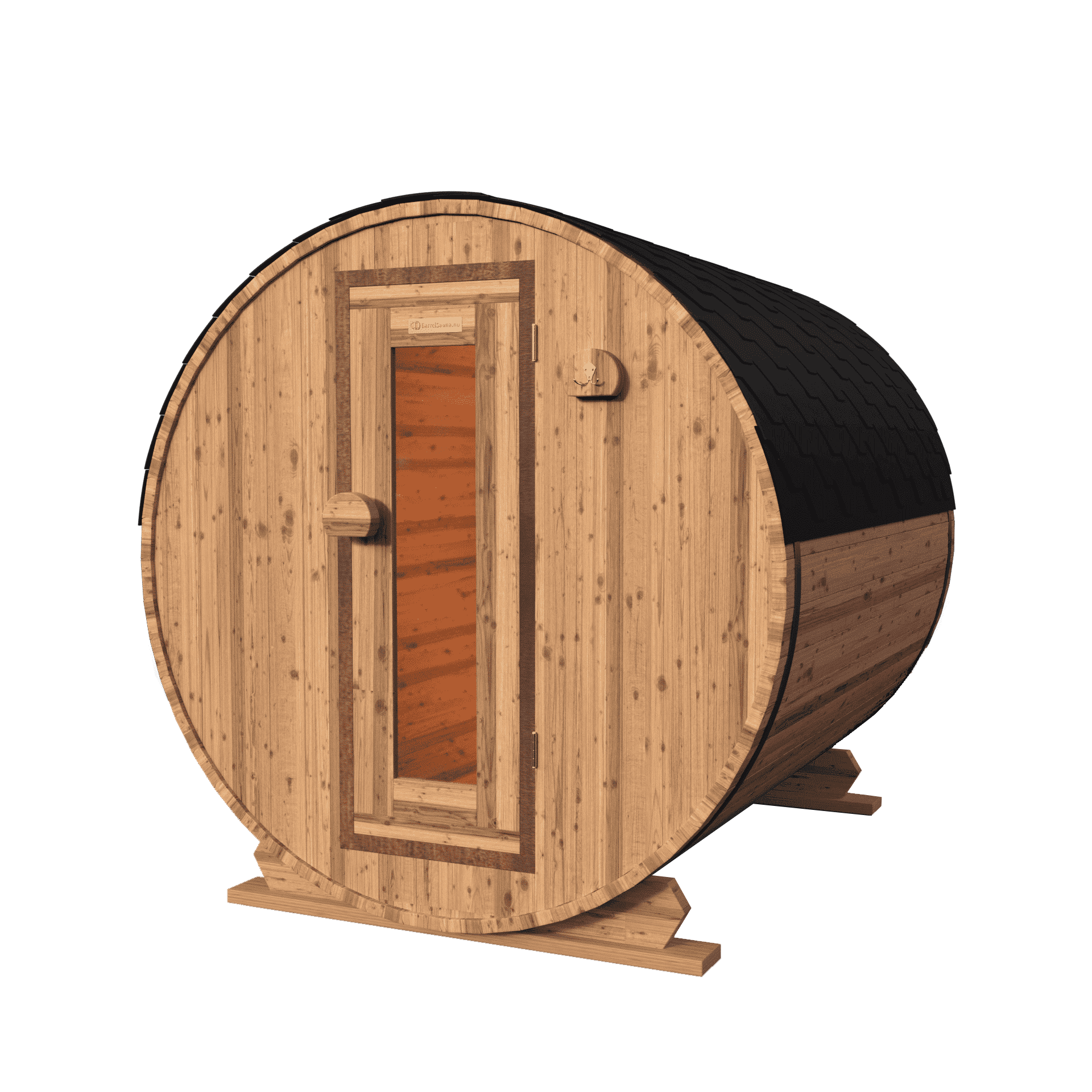 Red Knotty Cedar barrelsauna 240 cm