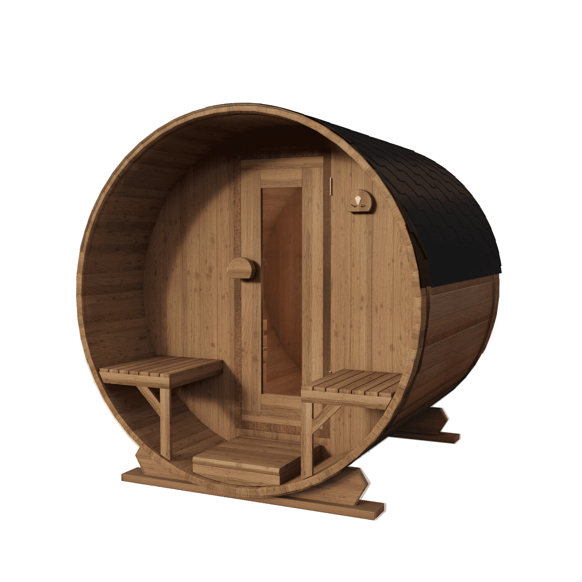 Thermowood Vuren barrelsauna 180 cm