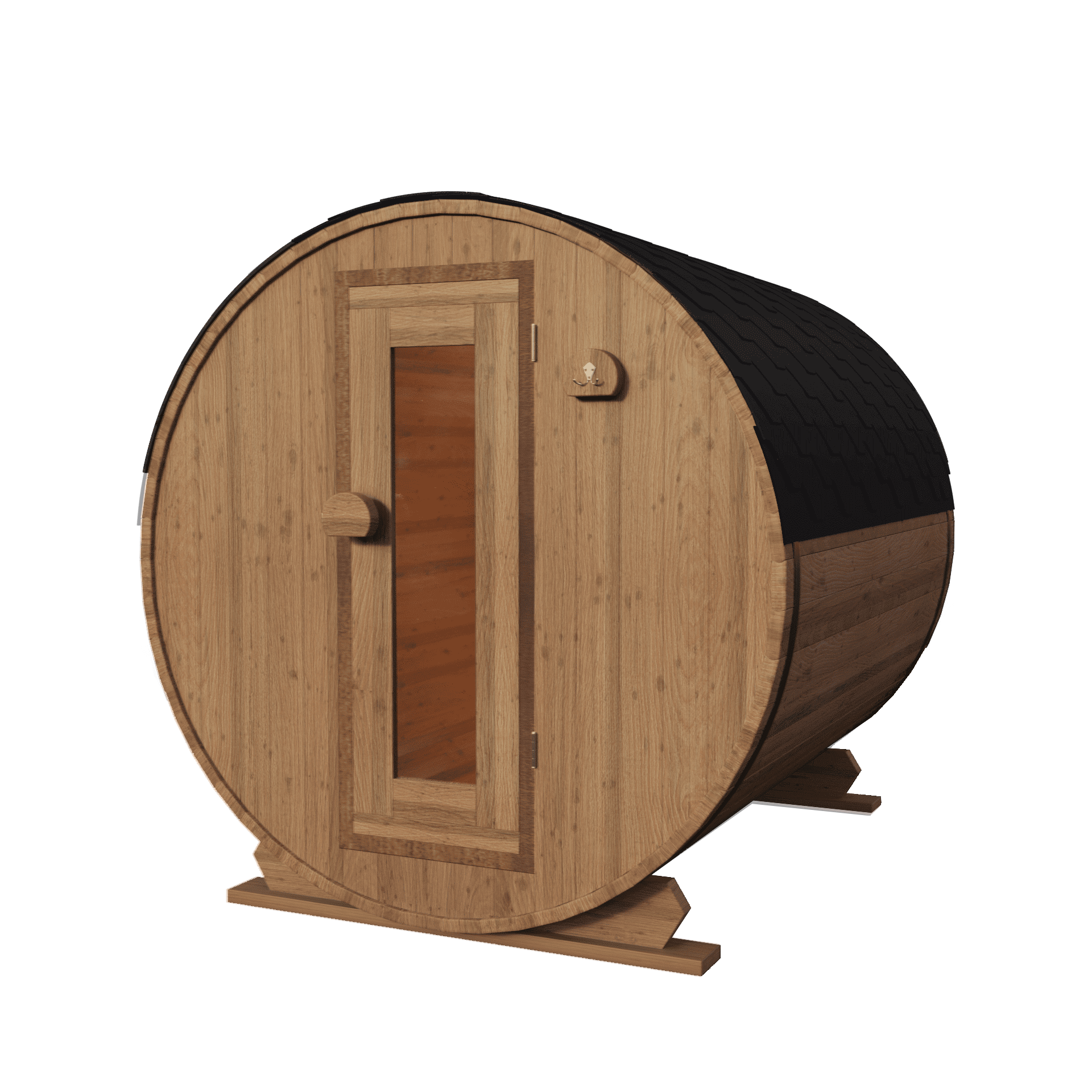 Thermowood Vuren barrelsauna 240 cm