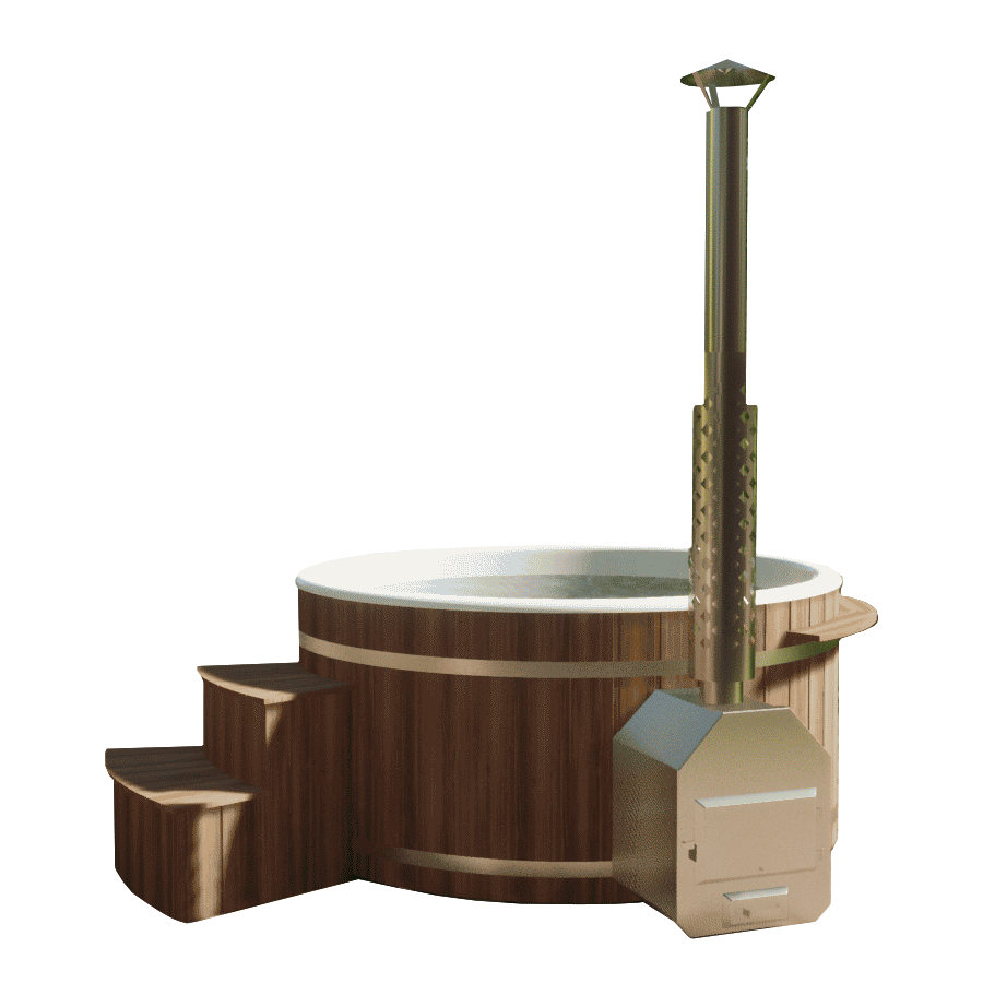 Red Cedar houtgestookte hottub voor 6-8 personen