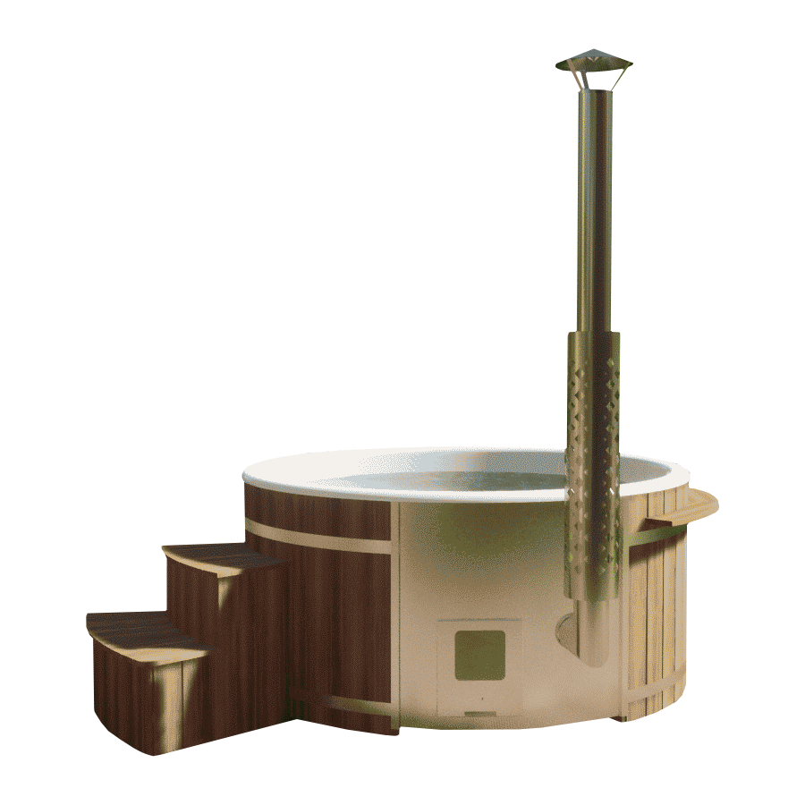 Red Cedar houtgestookte hottub voor 4-6 personen