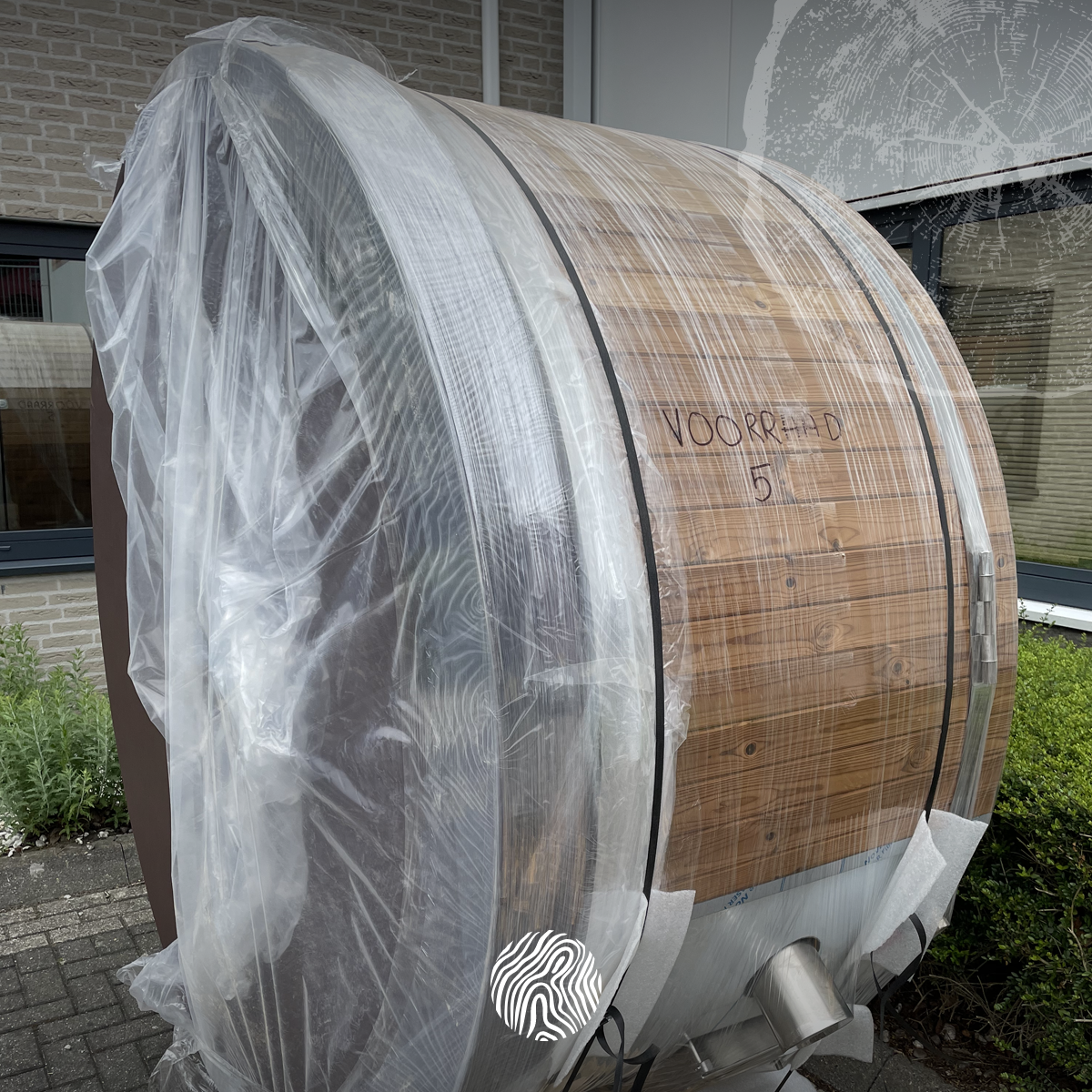 Thermowood hottub met SPA-systeem en Thermodeck